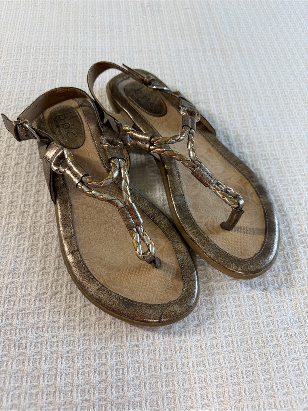 BOC bronze metallic sandals size 7
